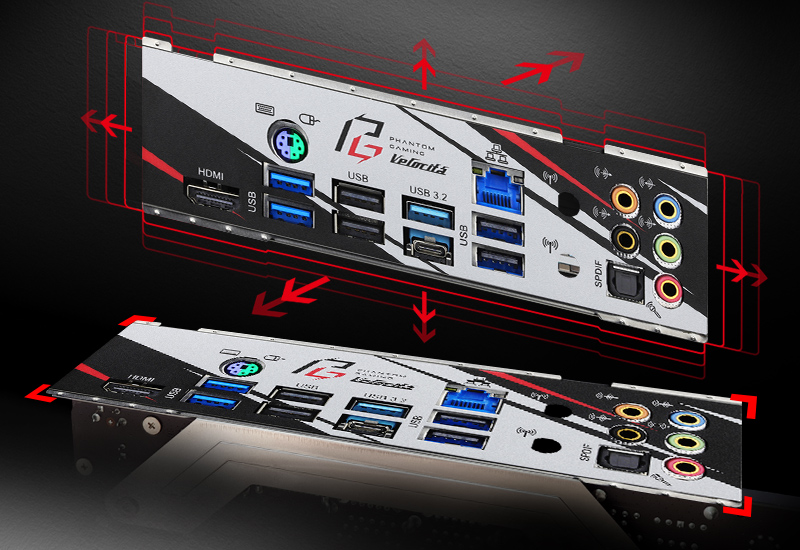 Flexible Integrated I/O Shield